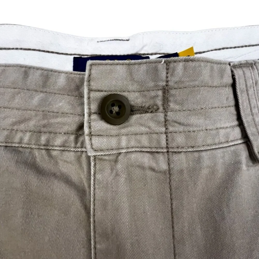 Polo Ralph Lauren Cargo Shorts Mens Size 42 Khaki Military Style 10.5” Inseam
